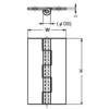 LAMP(Sugatsune) Stainless Steel Flat Hinge(No Hole) > TLS-90A - Image 2