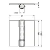 LAMP(Sugatsune) Stainless Steel Heavy Duty Hinge > FHS-100 - Image 3