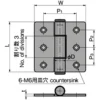 LAMP(Sugatsune) Stainless Steel Heavy Duty Flat Hinge(L100*W100*t4) >B-1001-13H - Image 2