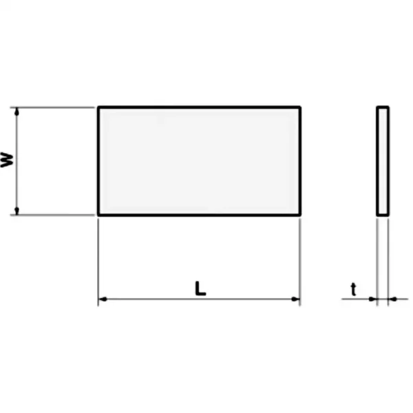 TRUSCO Shim Plate Cut to Size Material: Steel (Equivalent to SPCC) > TF50-50-10 - Image 2