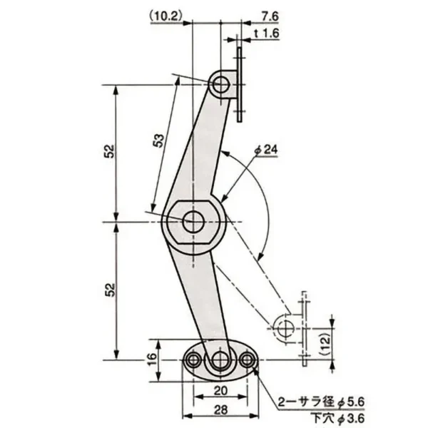 LAMP(Sugatsune) Stay for Top Covers > TM-59-L - Image 2