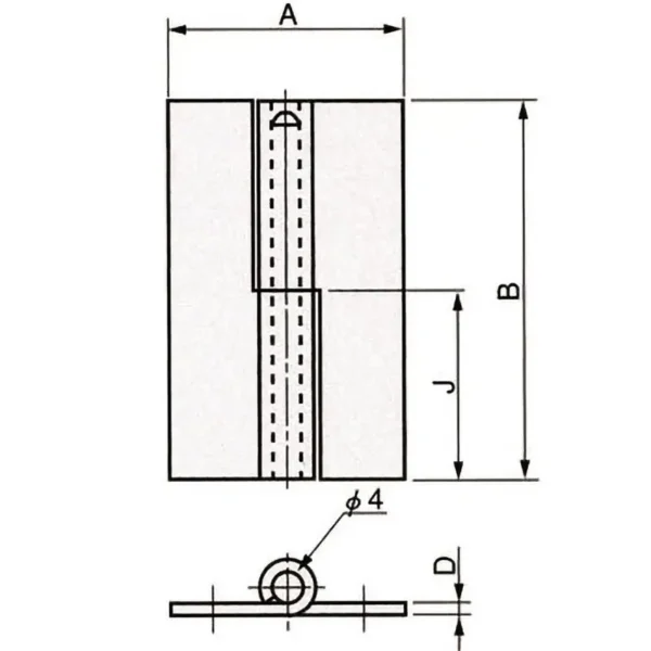LAMP(Sugatsune)  Lift-off Hinge >TH-77-1R - Image 2