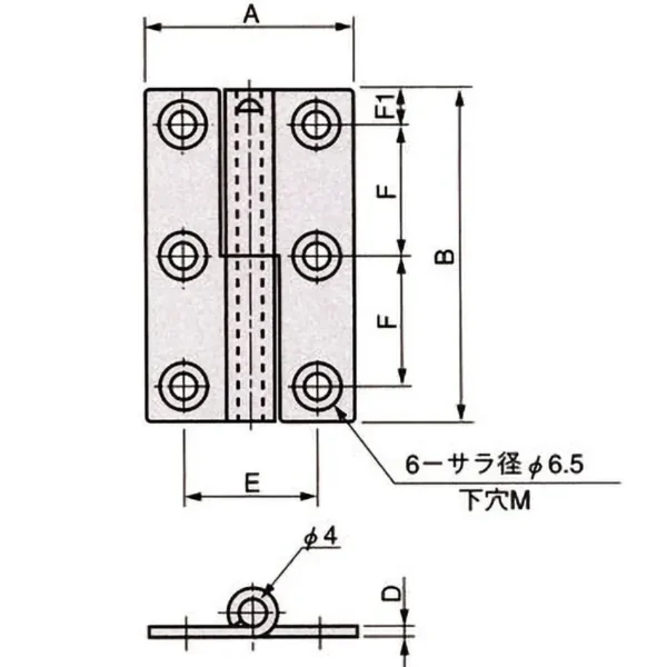 LAMP(Sugatsune)  Lift-off Hinge >TH-77SUS-3L - Image 2