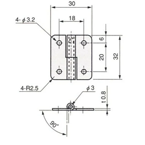 LAMP(Sugatsune)  Lift-off Hinge >TH-11SUS-L - Image 2