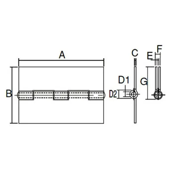 LAMP(Sugatsune) Steel Heavy-Duty Welded Hinge > 880W-64N - Image 2