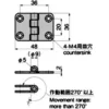 LAMP(Sugatsune) Stainless Steel  Marine Hinge(L36*W48*t2) >B-1224 - Image 2