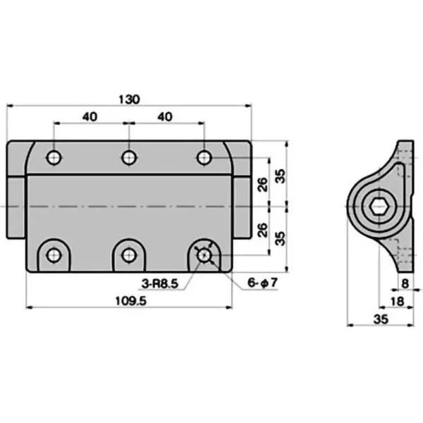 LAMP(Sugatsune) Damper Hinge > B-879-0H - Image 2