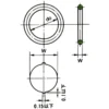 Morisei Kako O-Ring P Series (Fixed and Moving) Fluorine >4DP11 - Image 2