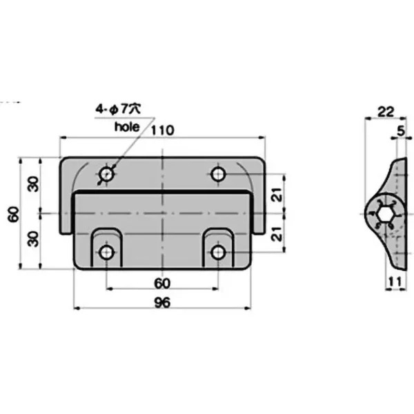 LAMP(Sugatsune) Damper Hinge > BP-879-1H - Image 2