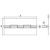 LAMP(Sugatsune) Iron Thin Weld-On Plain Hinge without Holes > 550W-64N - Image 2