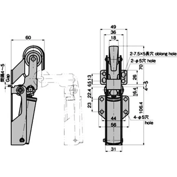 LAMP(Sugatsune) Door Closer > B-464-2 - Image 2
