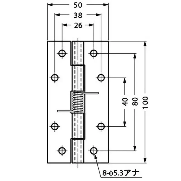 LAMP(Sugatsune) Stainless SteelSpring Hinge SH-C type > SH-100C - Image 2