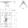 LAMP(Sugatsune) Spring Hinge HG-SH type > HG-SH-20C - Image 3