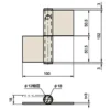 LAMP(Sugatsune) Stainless Steel Flag Hinge >B-19-SUS-3(Left-Handed) - Image 2