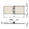 LAMP(Sugatsune) Iron Horizontal Long Hinge(No Hole) > B-18A-32 - Image 2