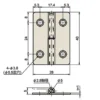 LAMP(Sugatsune) Iron Angular Lift-off Hinge >B-11S(Right-Handed) - Image 2